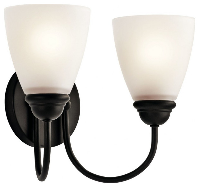 2 Light Vanity Light Approved for Damp Locations Transitional