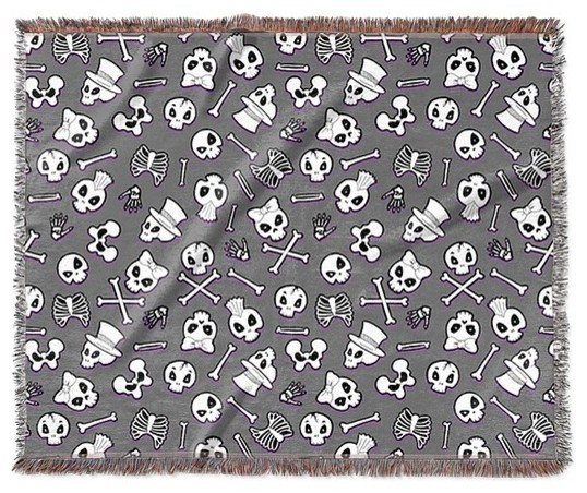 "Boneyard" Woven Blanket 80"x60"