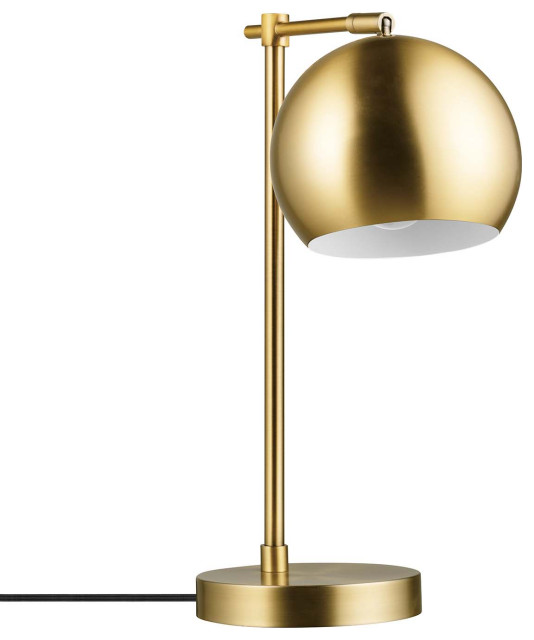 Molly 18" Matte Brass Desk Lamp with Title 20 LED Bulb Included