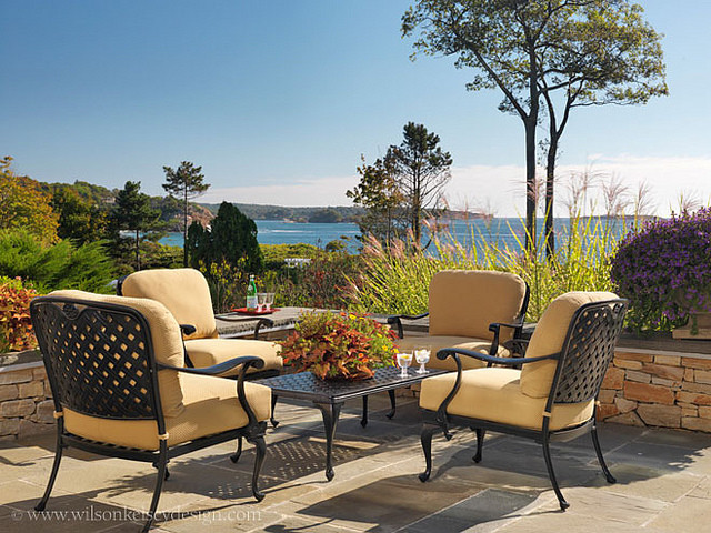 Ocean View Patio - Traditional - Patio - Boston - by Wilson Kelsey Design