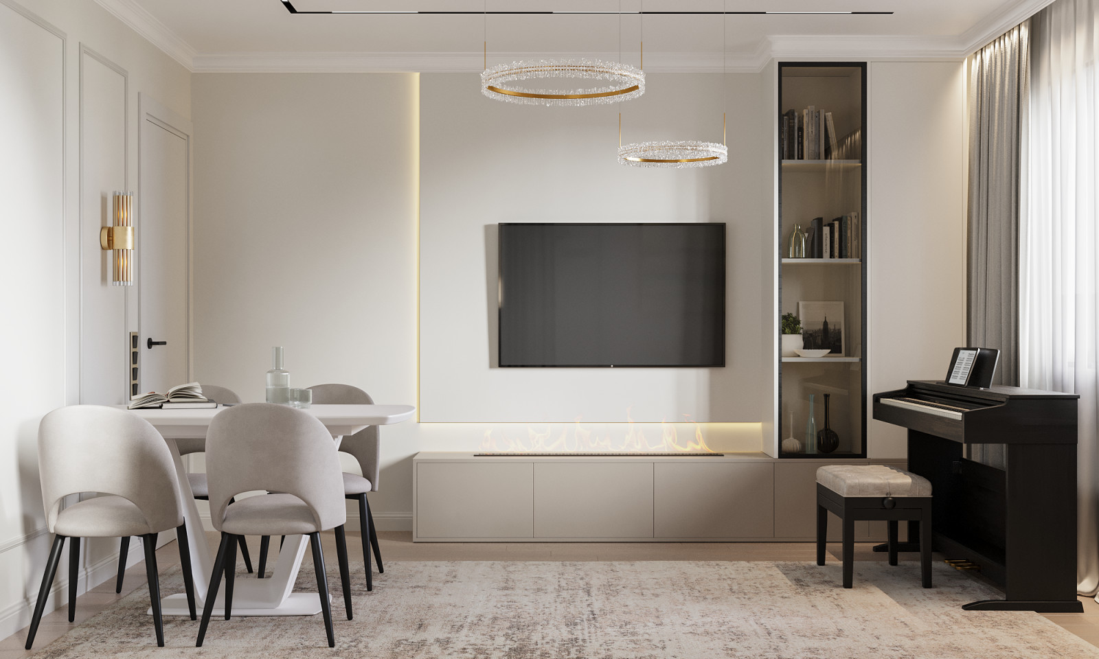 Дизайн интерьера квартиры в жилом комплексе "Хорошевский"