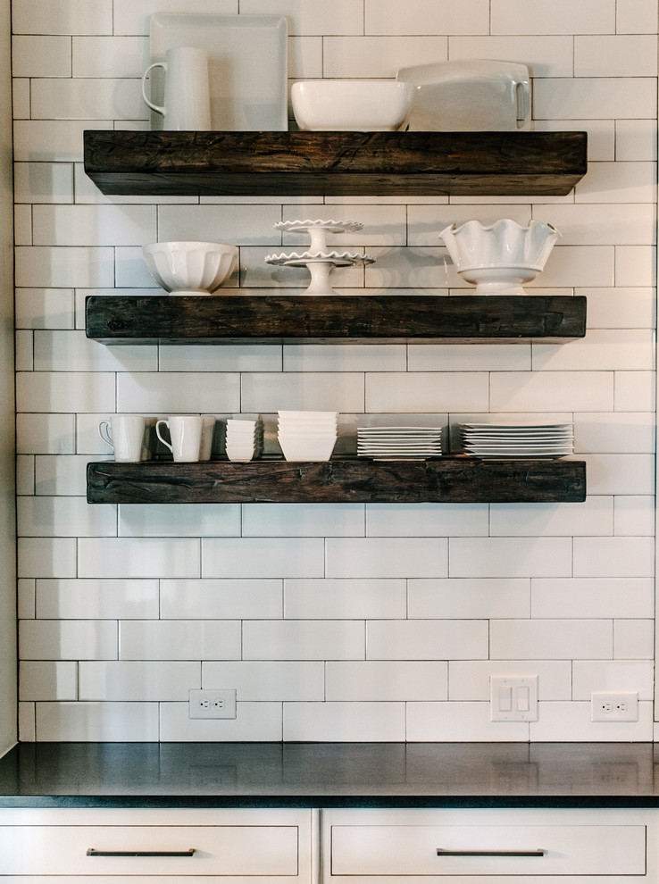 Example of a transitional kitchen design in Austin