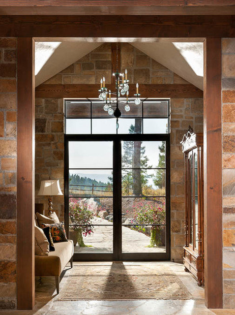 Casa De La Loma Alta amerikansk-craftsman-entre