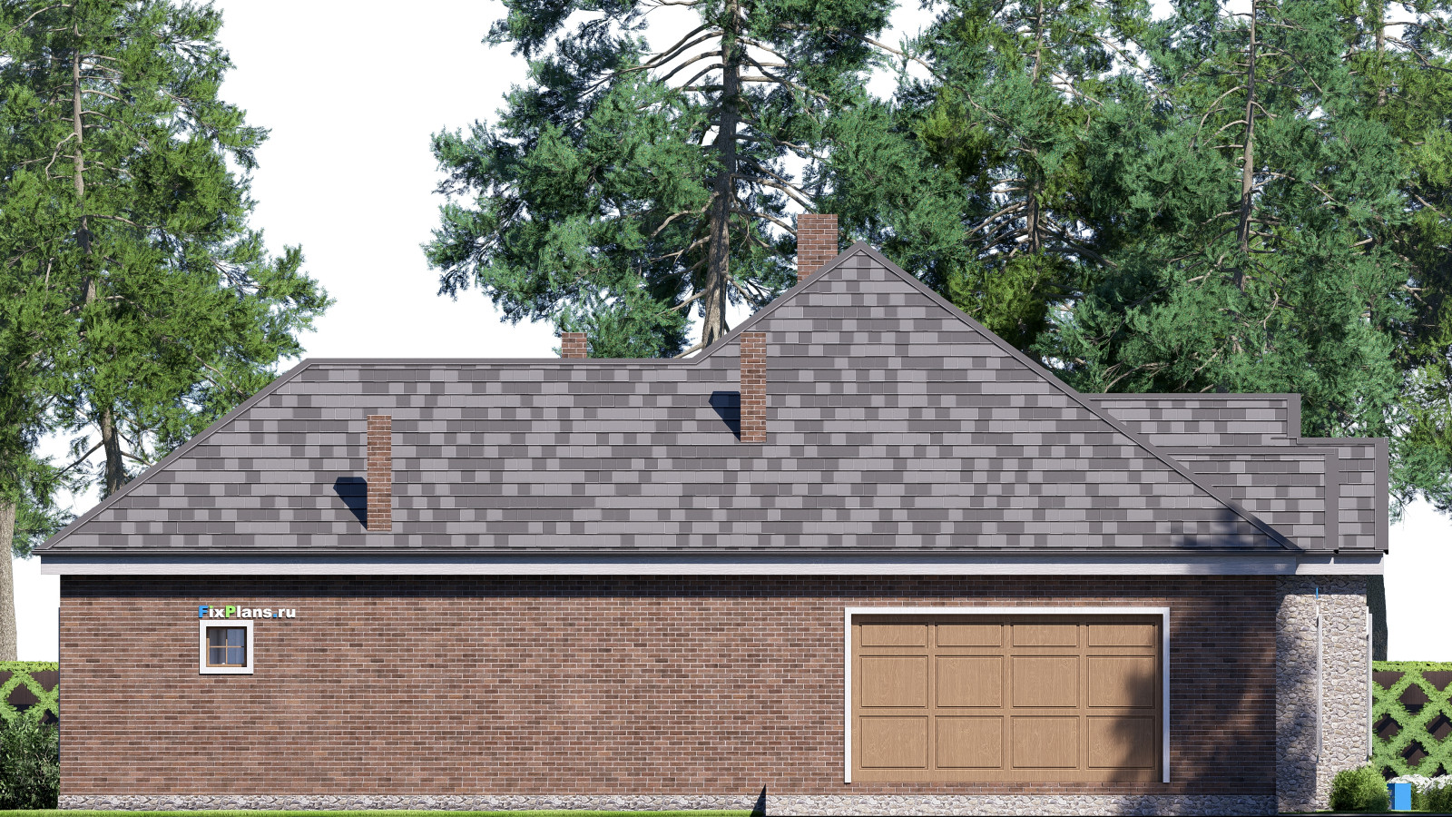 Проект одноэтажного дома 22х21м S244м2 F-17198