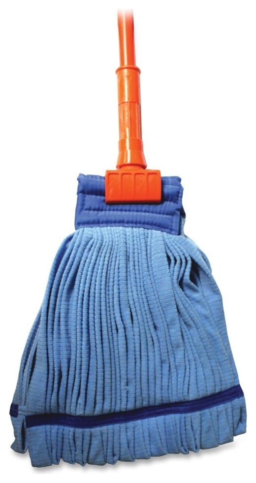 Genuine Joe Gripper Handle Complete Mop, Microfiber Head, 60 Contemporary Mops Brooms And