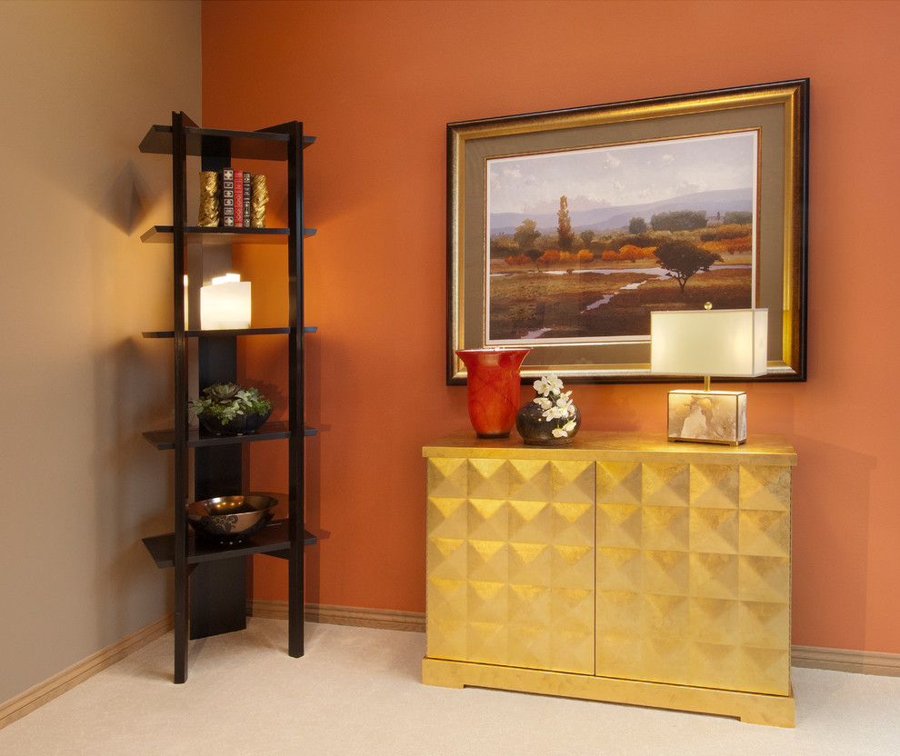 Inspiration for a transitional living room remodel in Seattle