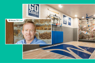 Builder’s Home Gym Has a Basketball Court and a Climbing Wall (one photo)