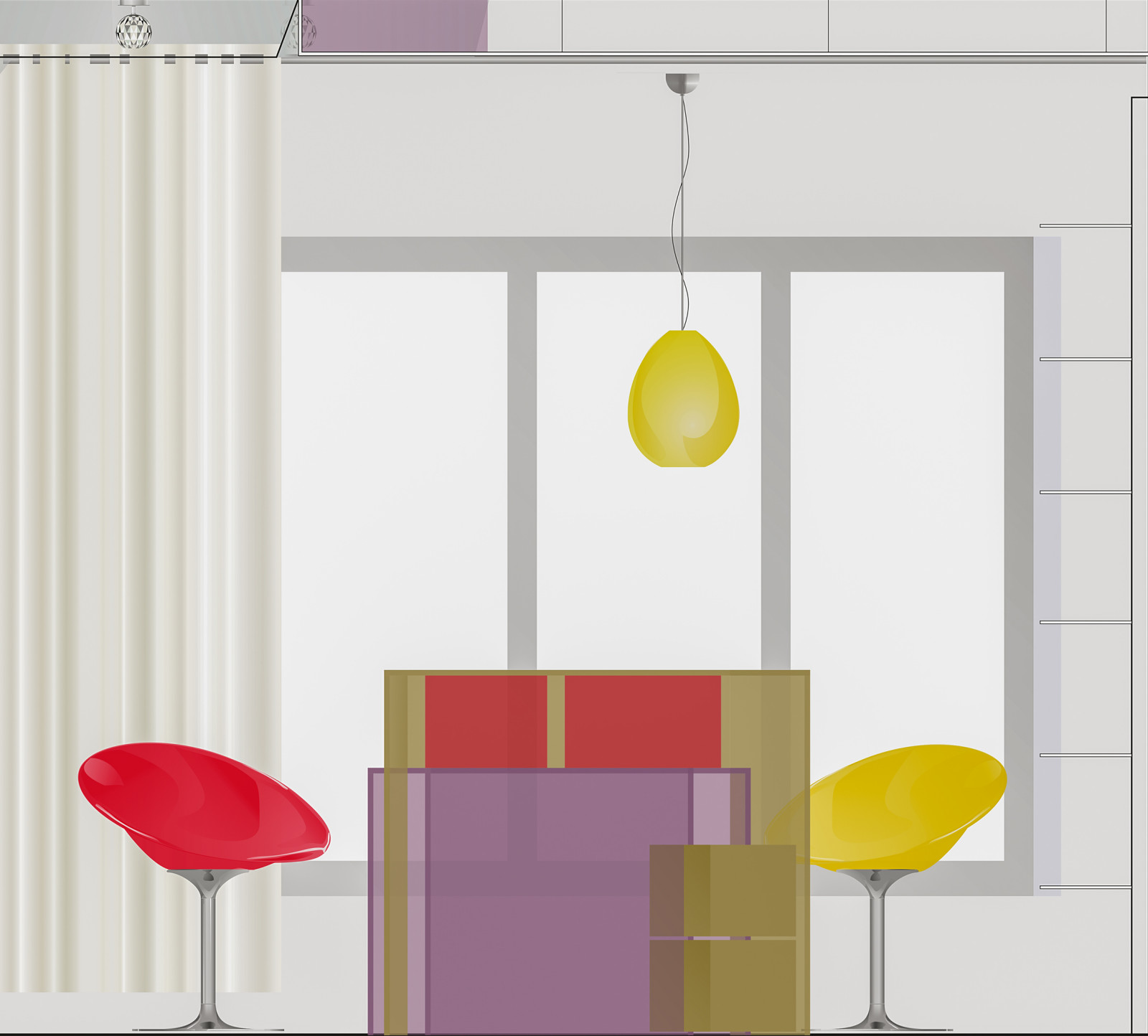 Дизайн проект интерьера квартиры в ЖК "Парадный Квартал"