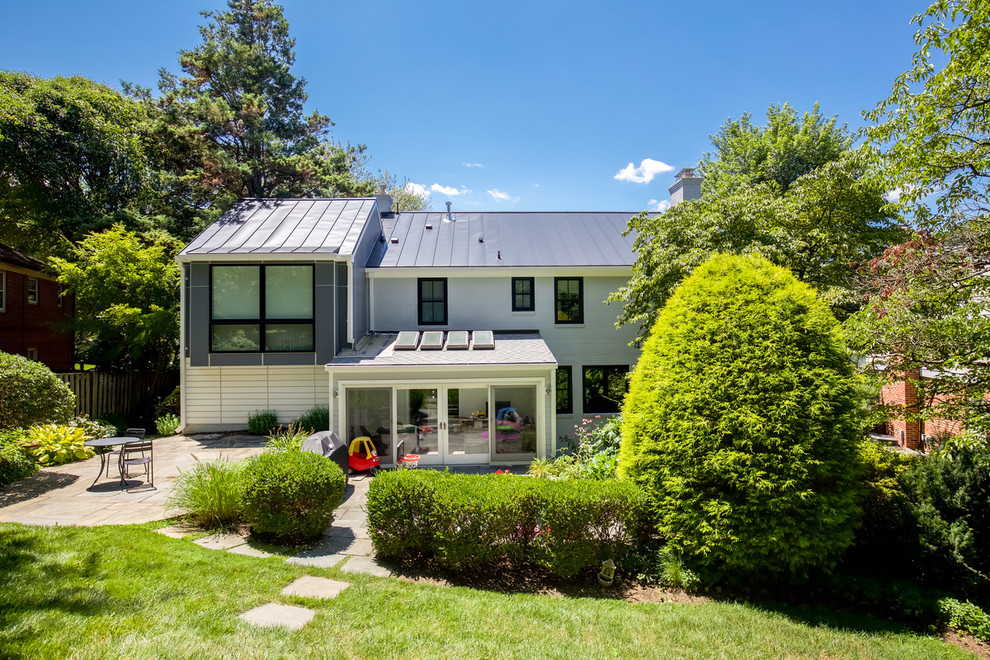 Bethesda modern designed custom backyard remodel