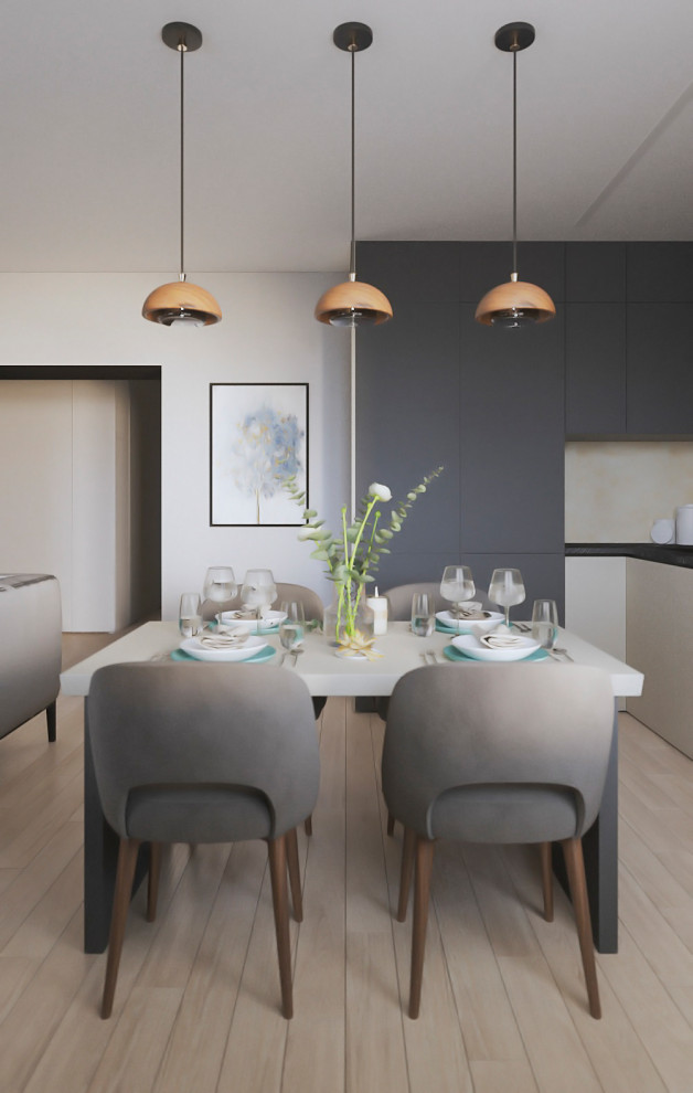 Кухня-гостиная в современном стиле