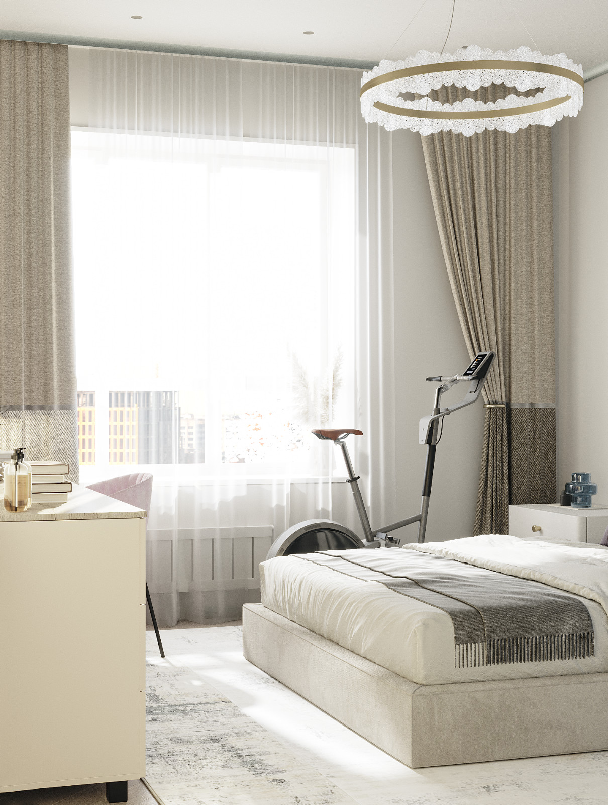 Проект 2х-комнатной квартиры в Мегаполис-парке