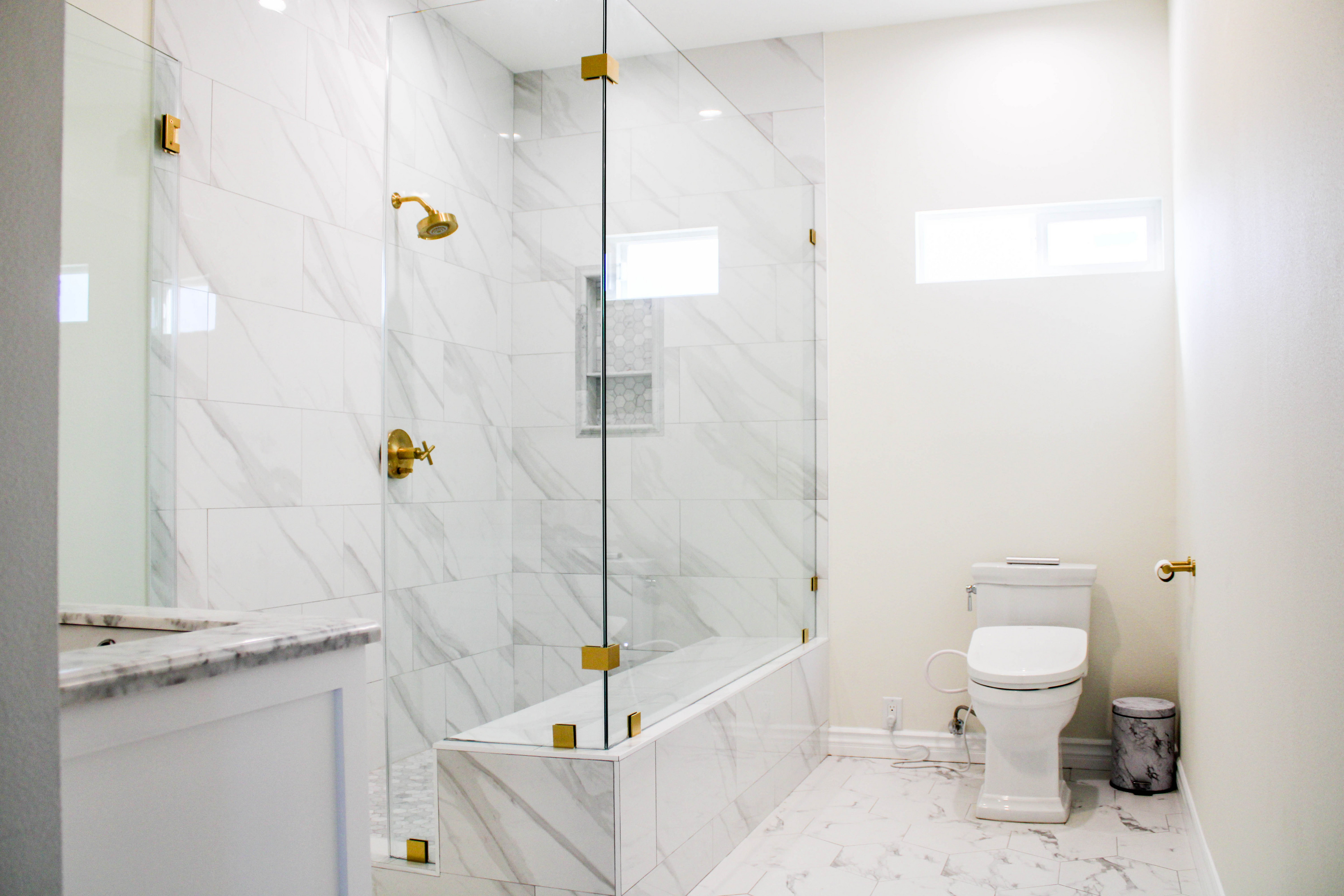 All Tile Installation; Shower, Floor, and Vanity Addition