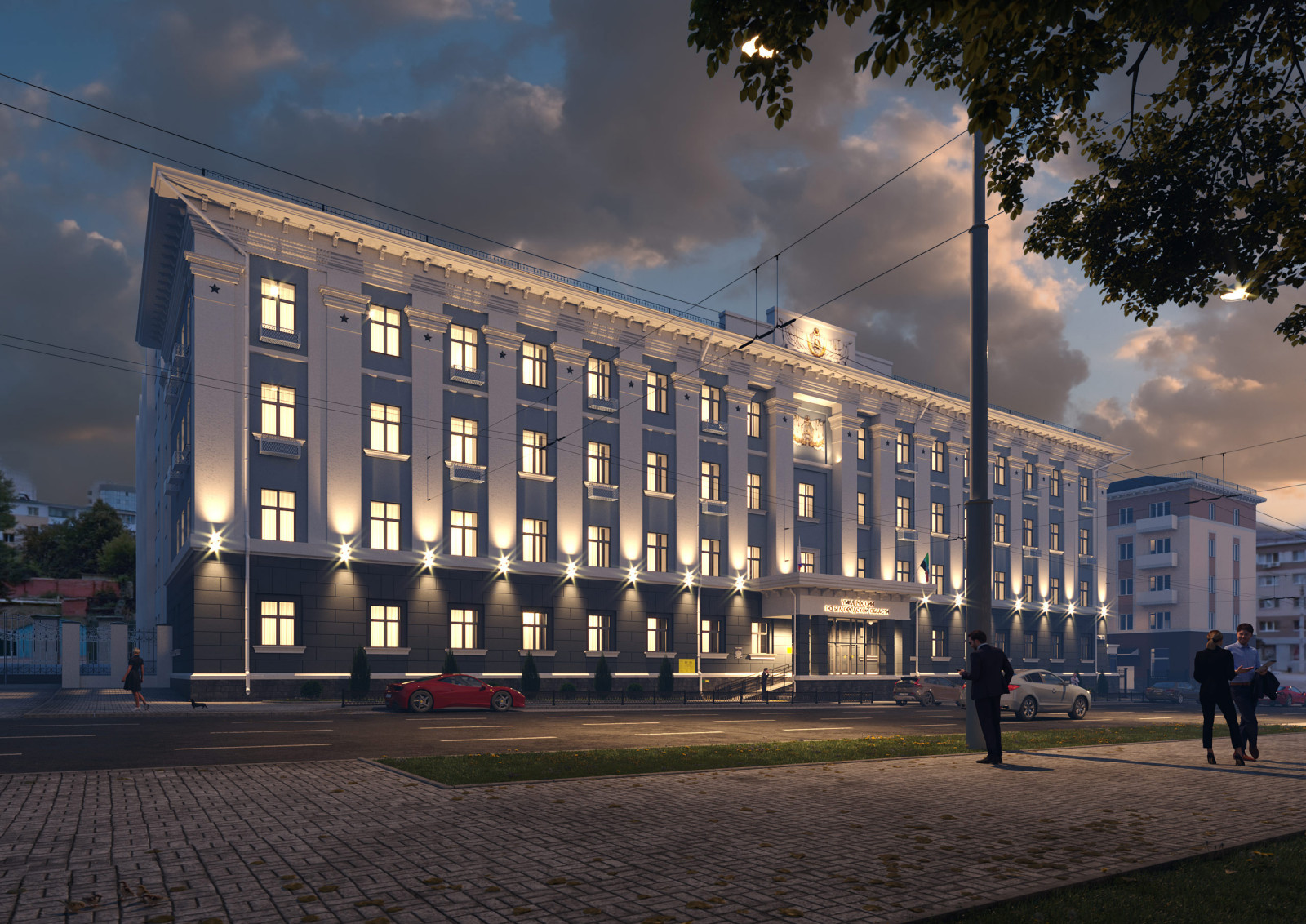 Проект капитального ремонта фасадов здания УМВД России по Белгородской области