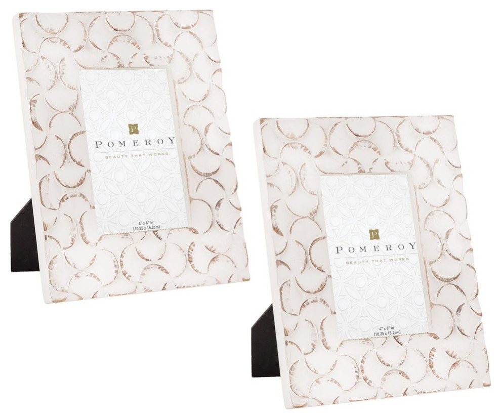 Pomeroy 649301/S2 Edencrest Set of 2 Frame 4x6" Farmhouse Picture Frames by LIGHTING