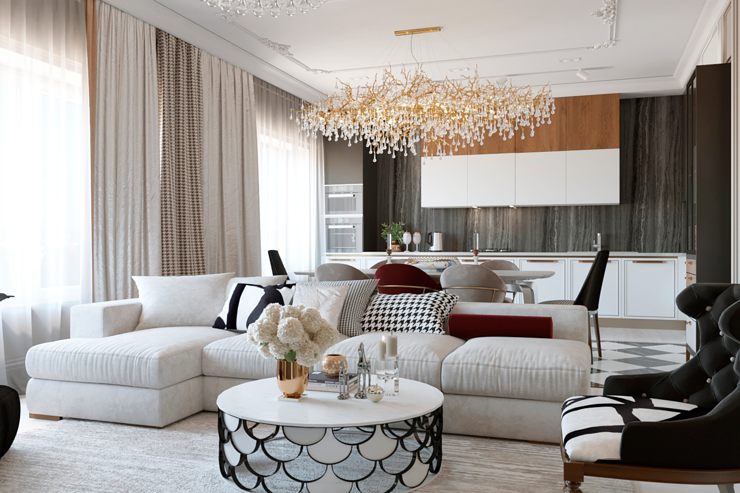 Интерьер коттеджа в "Гринвиль-парк"