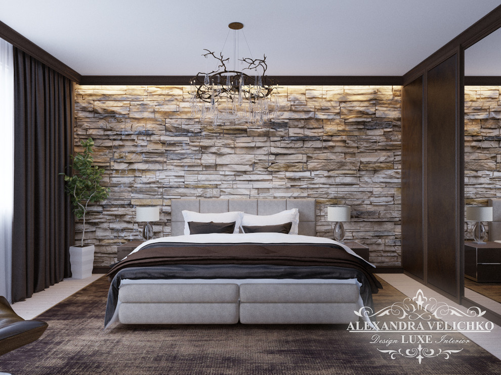 Мужская спальня в Tribeka apatments