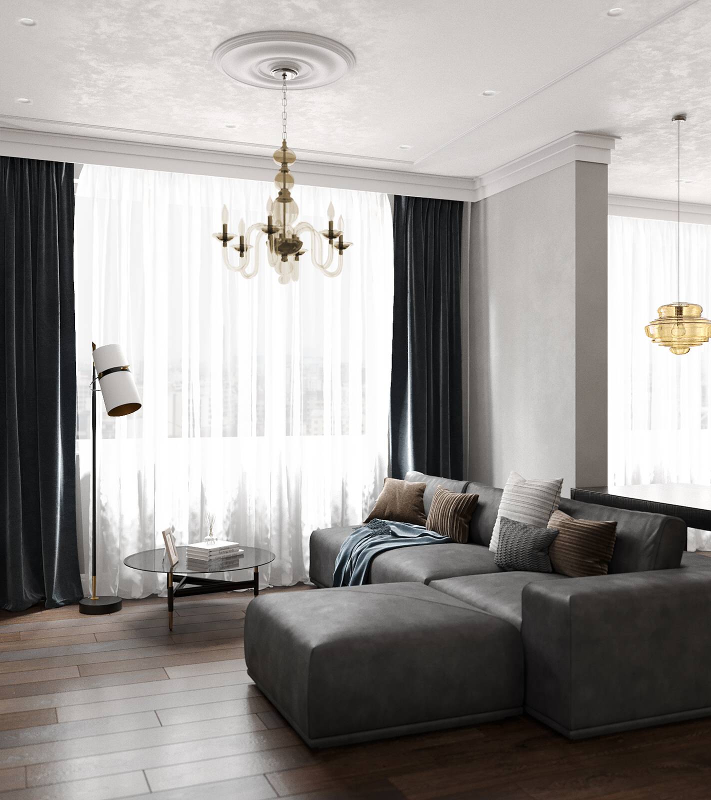 Проект интерьера квартиры в ЖК «Солнечный Олимп»