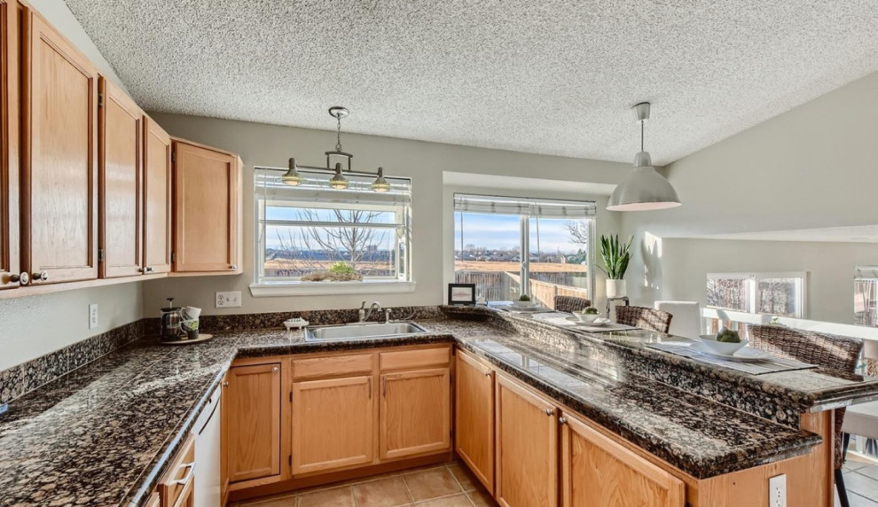 Inspiration for a transitional home design remodel in Denver