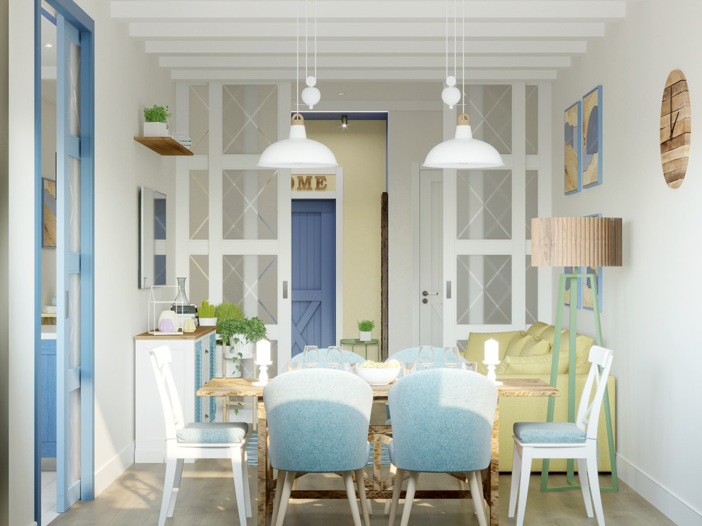 Гостиная - вид на столовую зону и зону отдыха