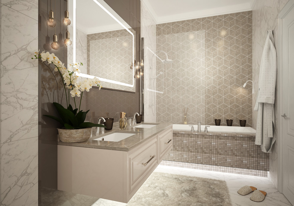 Ванная в стиле современная классика