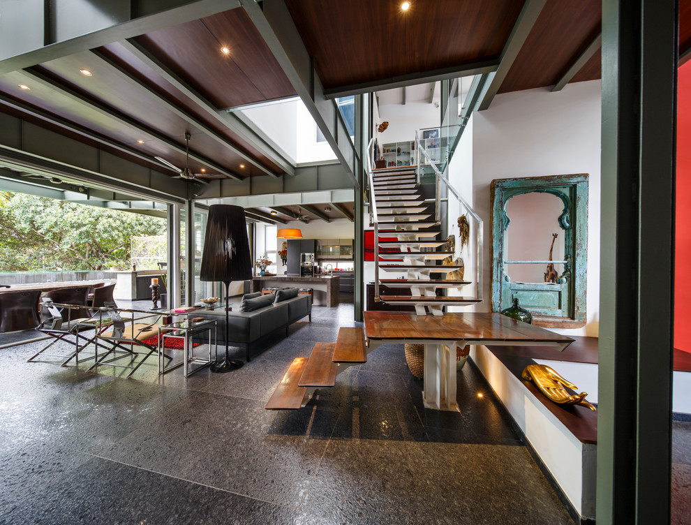 Contemporary staircase in Bengaluru.