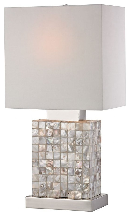 Transitional Style W Nature Inspired, Mother Of Pearl Tall Floor Lamp