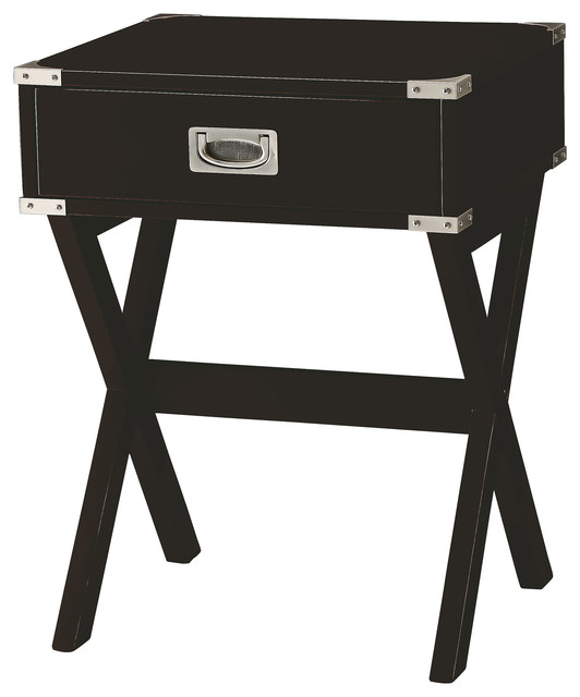 Brent Collection 1Drawer End Table Transitional Side Tables And