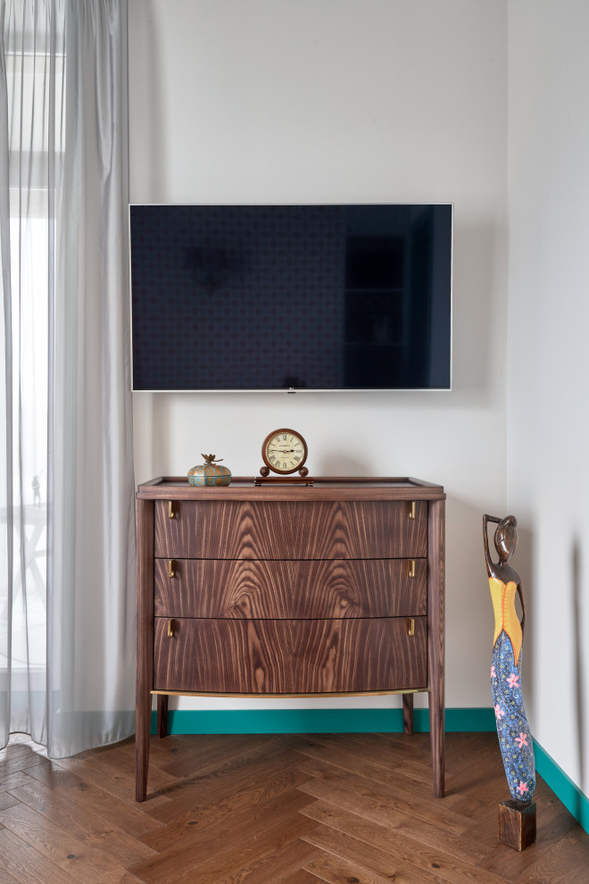 Двухкомнатная квартира с ярким дизайном 65 м2