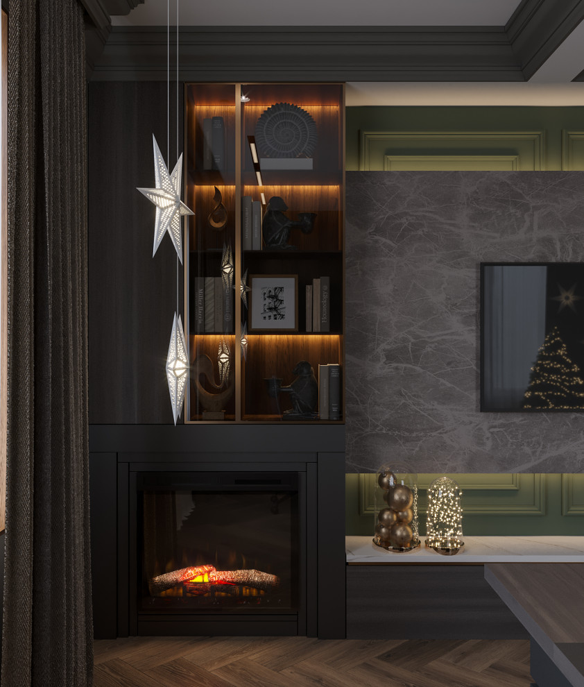 Загородный двухэтажный дом