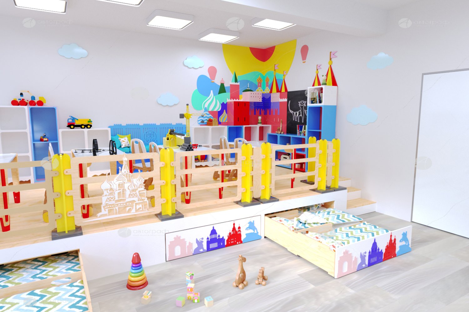Дизайн-проект детского сада "Россия"