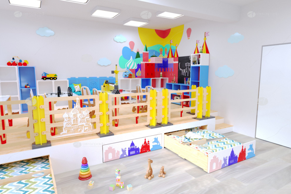 Дизайн-проект детского сада "Россия"