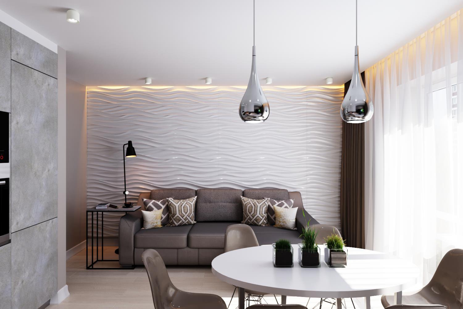 Дизайн проект-проект кухни-гостиной