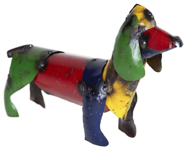 multi colored weiner dog