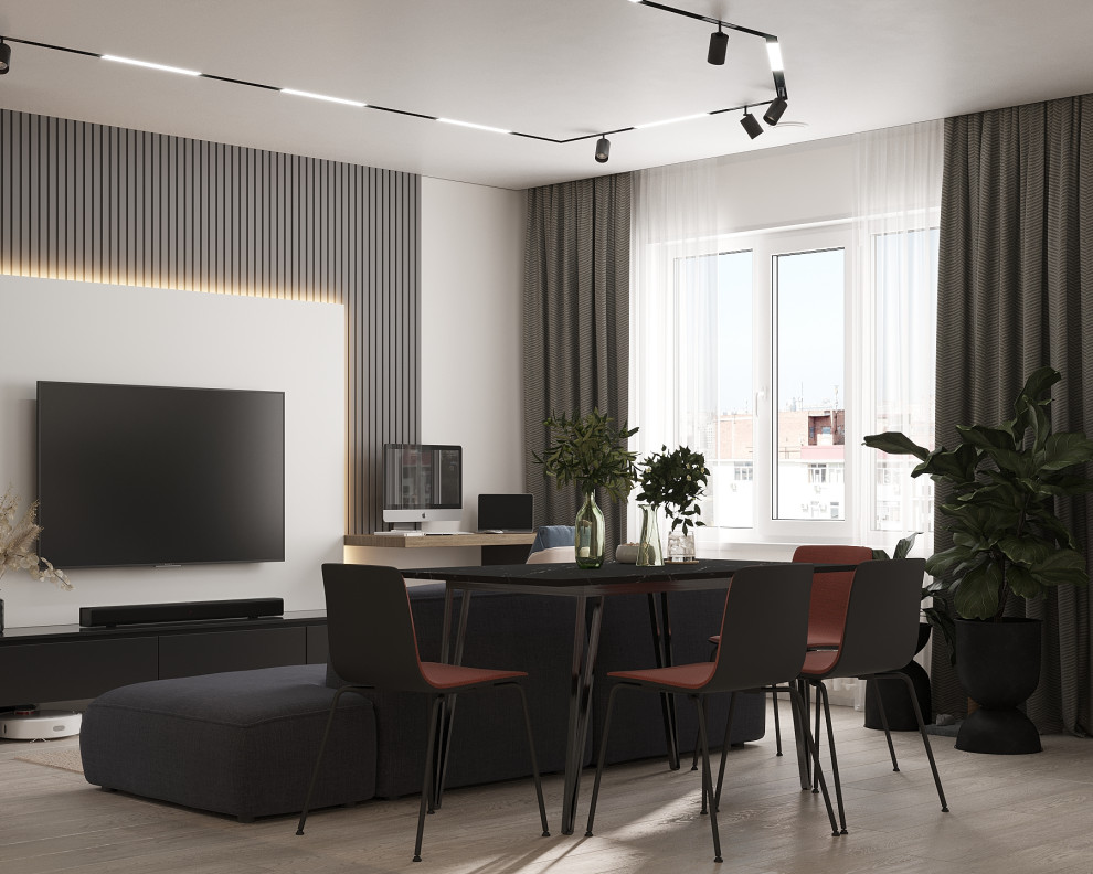 Современный интерьер в ЖК «Znak», Ижевск, 73 кв. м2