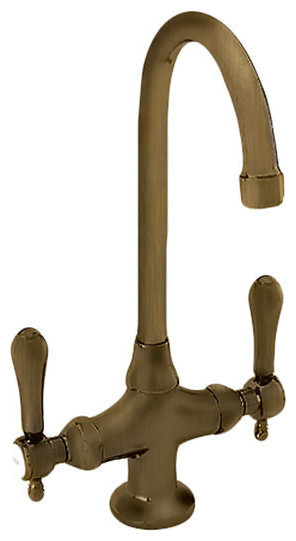 Newport Brass 103806 Chesterfield Antique Brass 2 Handle Barprep Faucet Traditional Bar 2757