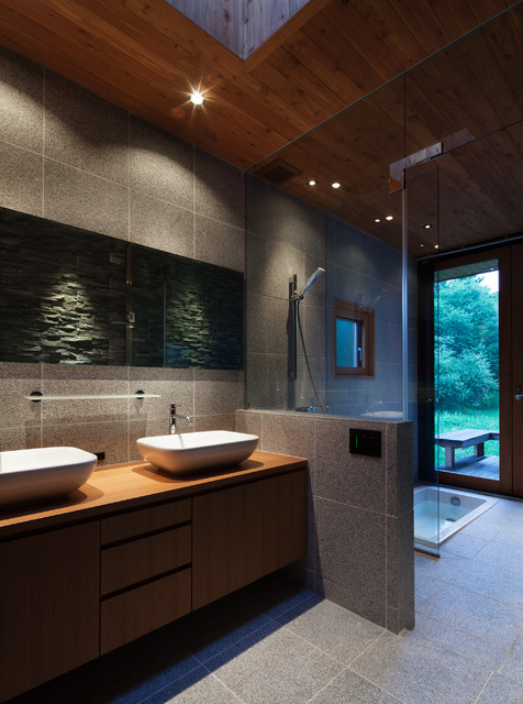 K山荘 minimalistisch-badezimmer