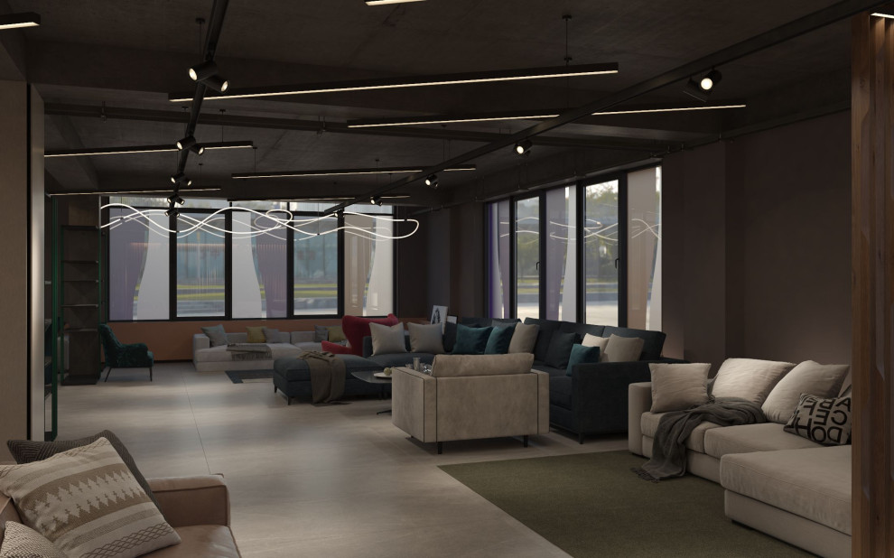 Интерьер мебельного магазина.