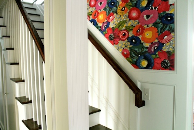 Design ideas for an eclectic staircase in Kansas City.