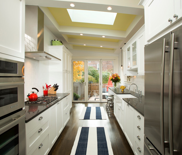 Design-Build Row House Renovation in Washington, DC transitional-kitchen