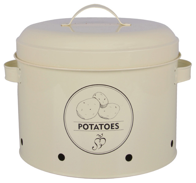 Potato Storage Tin Farmhouse Food Containers By Parpadi Potato Storage Tin