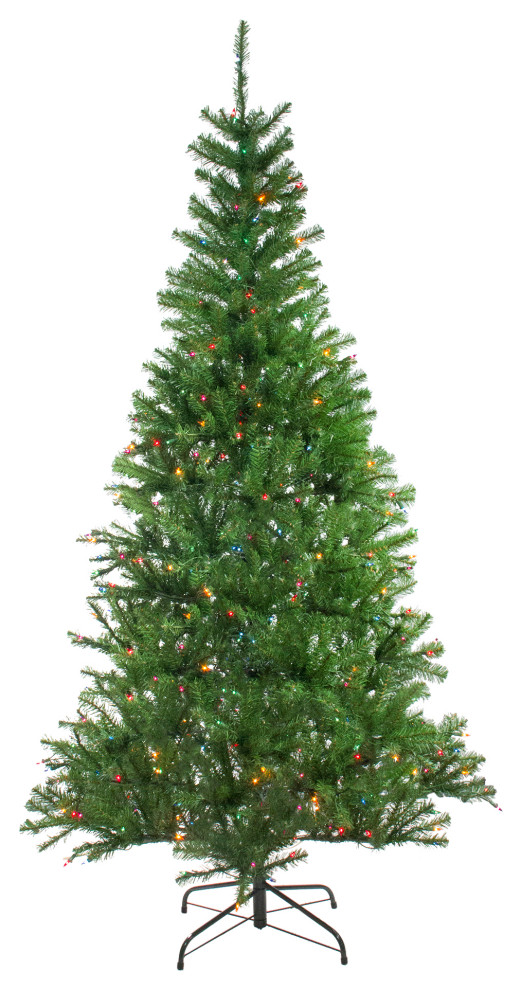 7' PreLit Medium Vail Spruce Artificial Christmas Tree Multi Lights