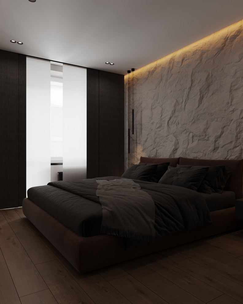 Спальня (трехкомнатная квартира в ЖК "Илмари", Пенза)