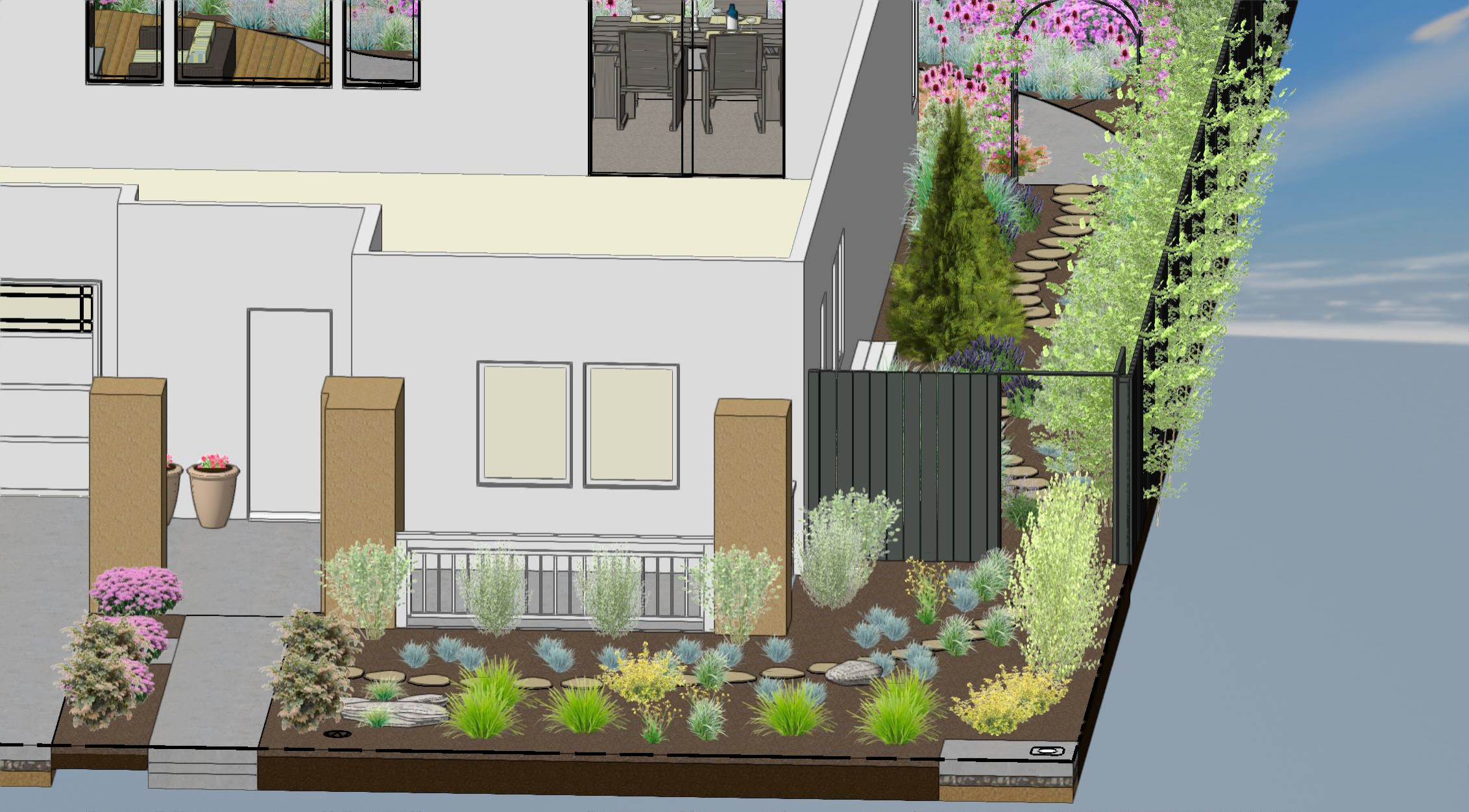 Curated Outdoor Living: Front, Back & Side Yard Design