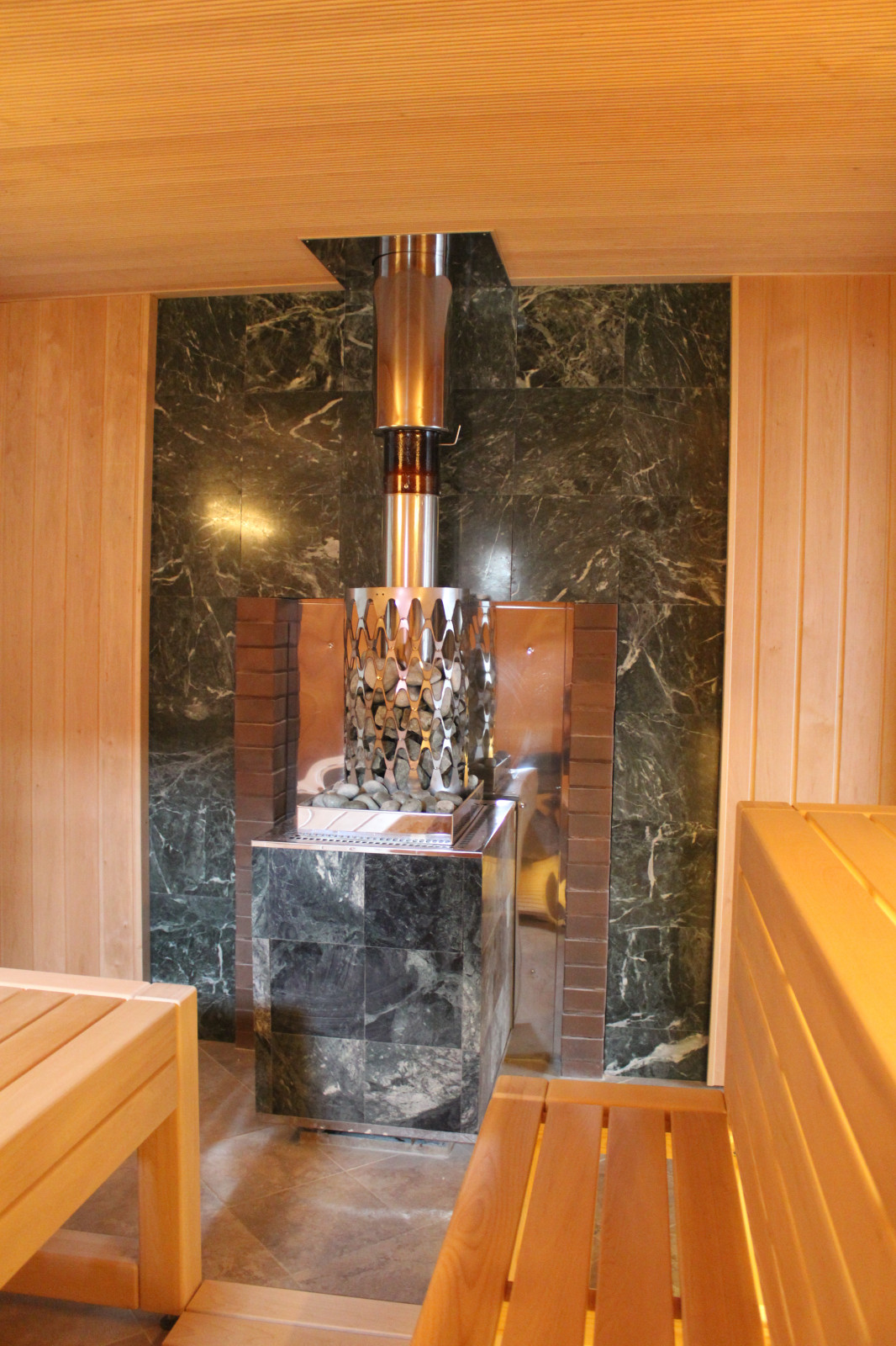 Парная стены ольха, пологи липа