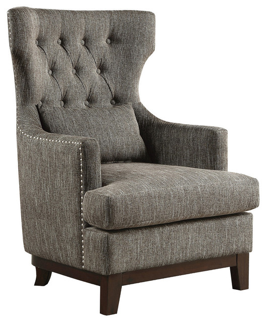 wingback gray chair