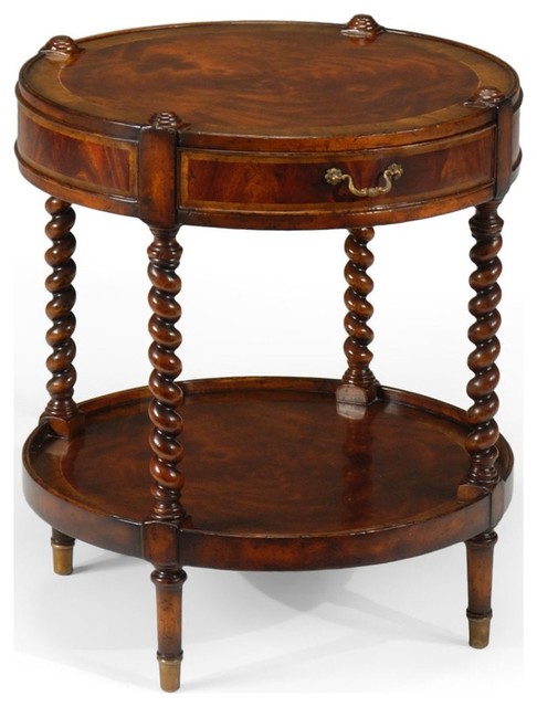 Jonathan Charles Buckingham Medium Antique Mahogany 24 Round End Jonathan Charles Buckingham Medium Antique Mahogany 24 Round End Table
