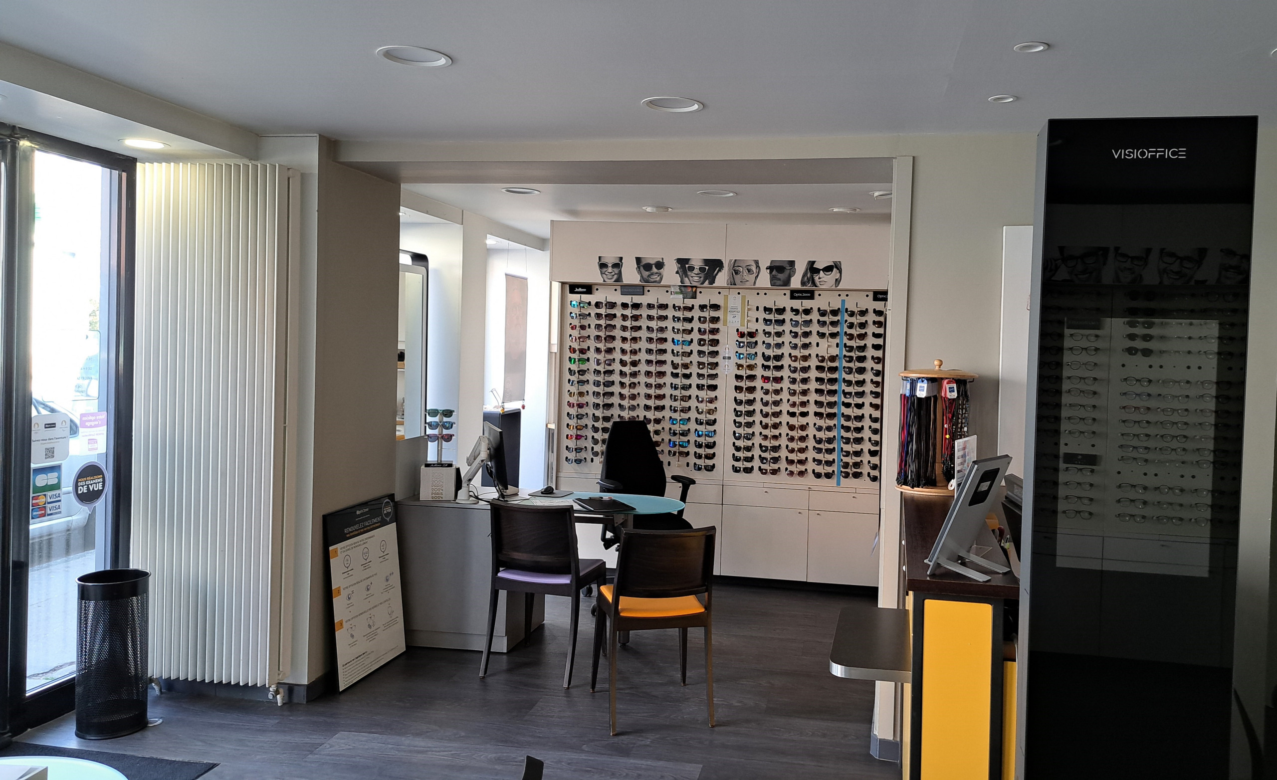 Rénovation complète d'une boutique d'optique