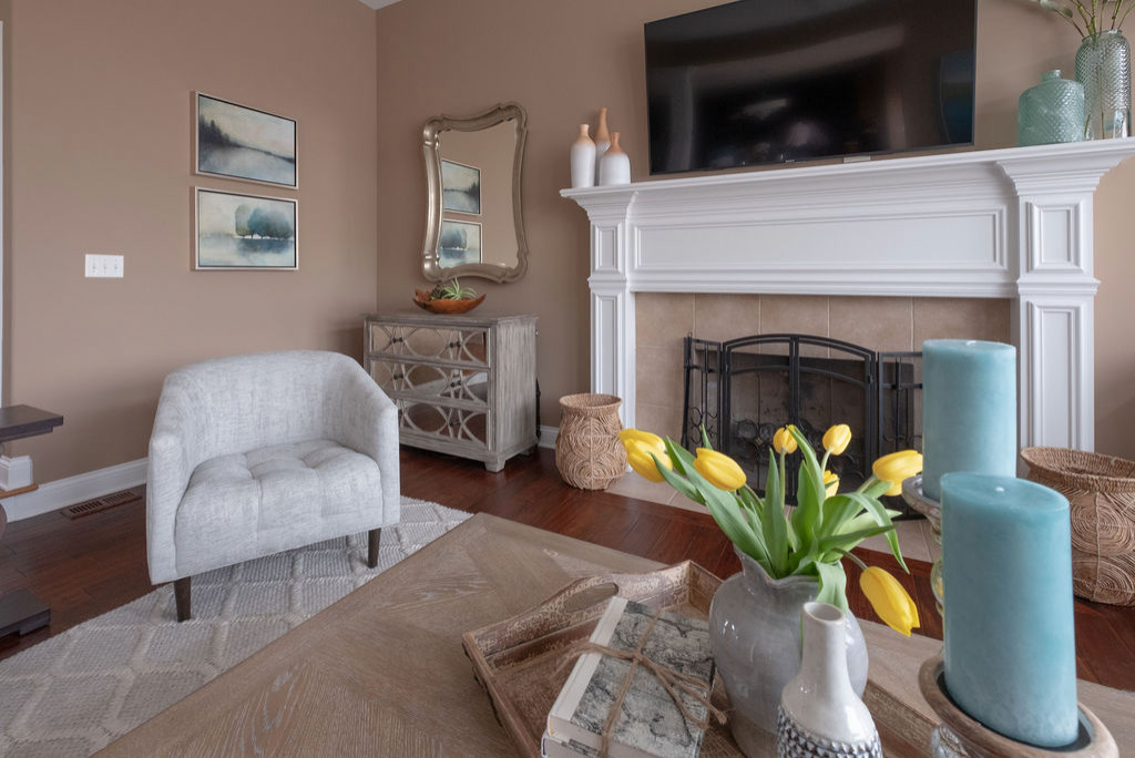 California Chic Style Living Room and Office