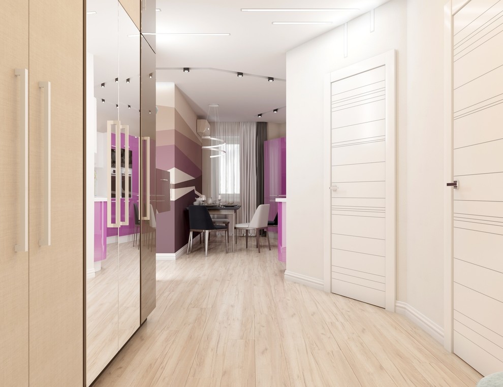 Дизайн - проект 3к. кв. 75 м2 для молодой пары в ЖК Крылья