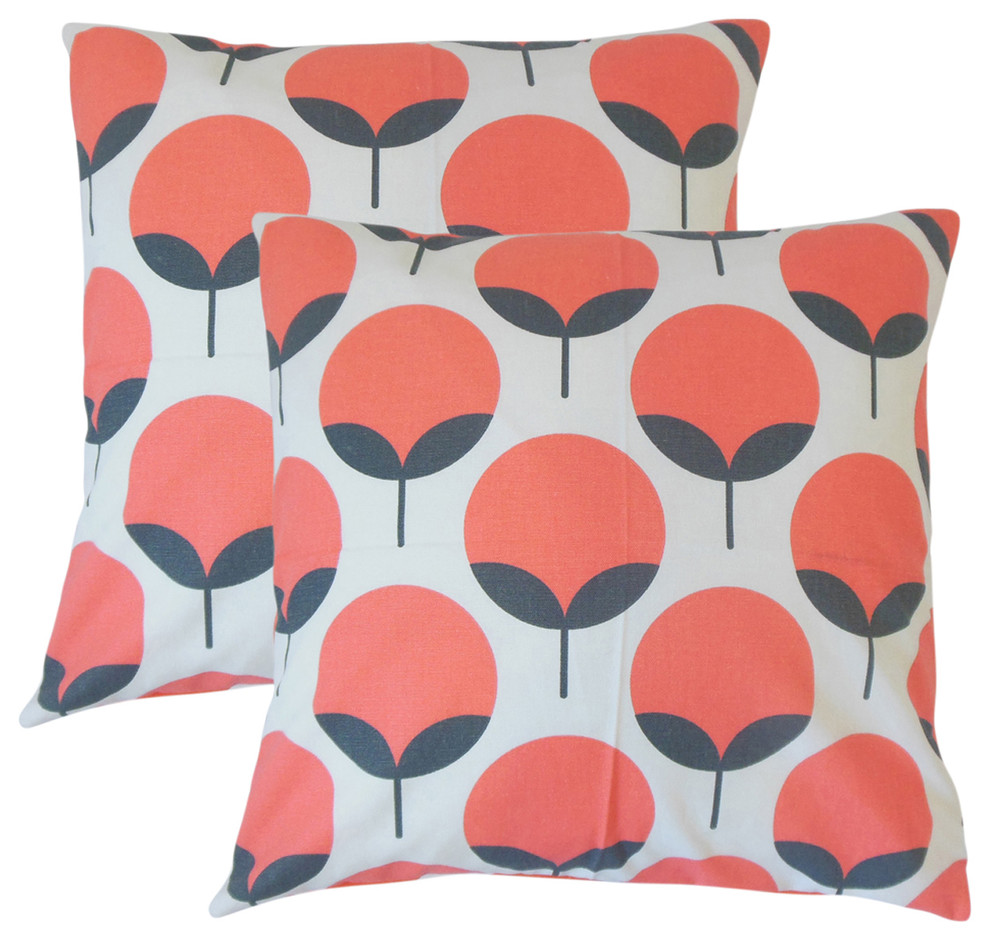 Elvy Stripes Throw Pillows Black White Set Of 2 Decorative Pillows By The Pillow Collection